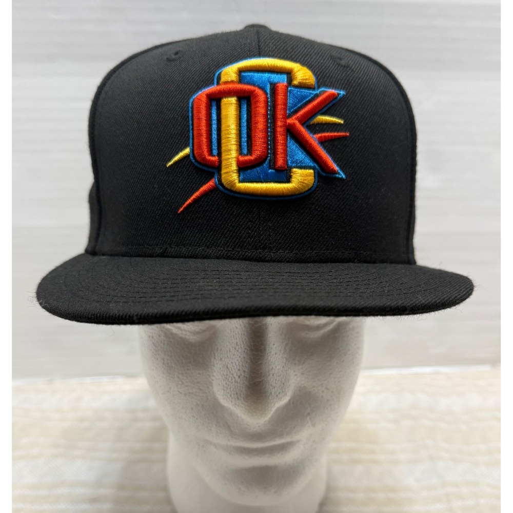 New Era 9FIFTY Oklahoma City Thunder Hat Black Snapback NBA OKC Wool Cap 0715
